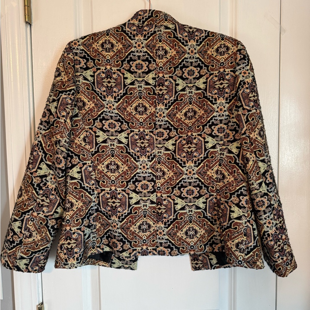 Kasper Multicolor Patterned Blazer - image 4